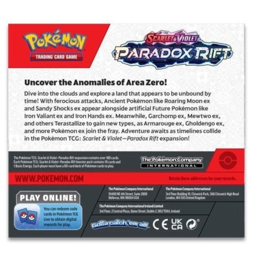 Pokemon Paradox Rift Booster Box at King Card Canada