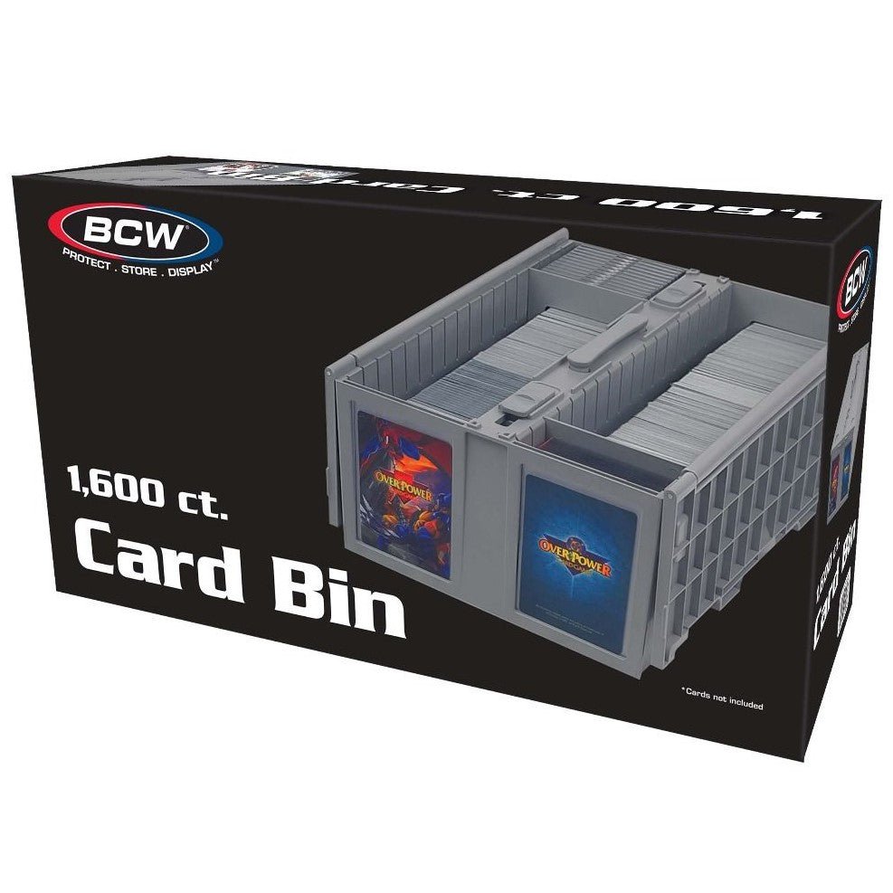 BCW Collectible Card Storage Bin - 1600 Card (Gray) 722626015281 - King Card Canada