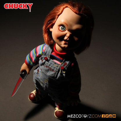 Mezco Child's Play Talking Sneering Chucky (15-inch Figure) 696198780024 - King Card Canada