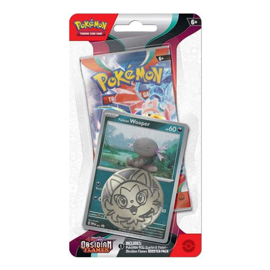 Pokemon Obsidian Flames Checklane Blister Pack (Paldean Wooper) - King Card Canada