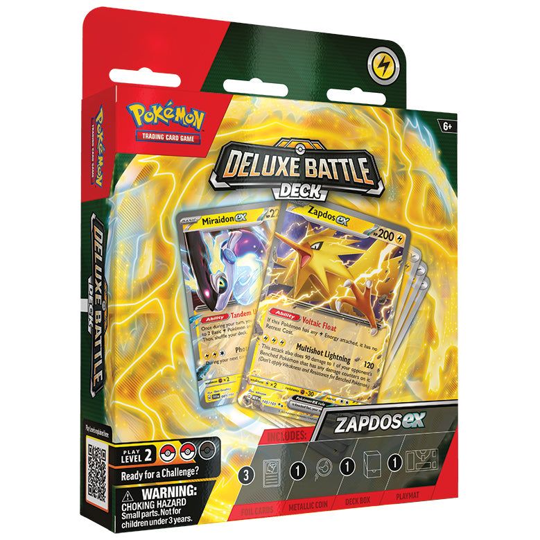 Pokemon Deluxe Battle Deck (Zapdos EX) [PRE-ORDER - 03/22/2024] 0820650856006 - King Card Canada