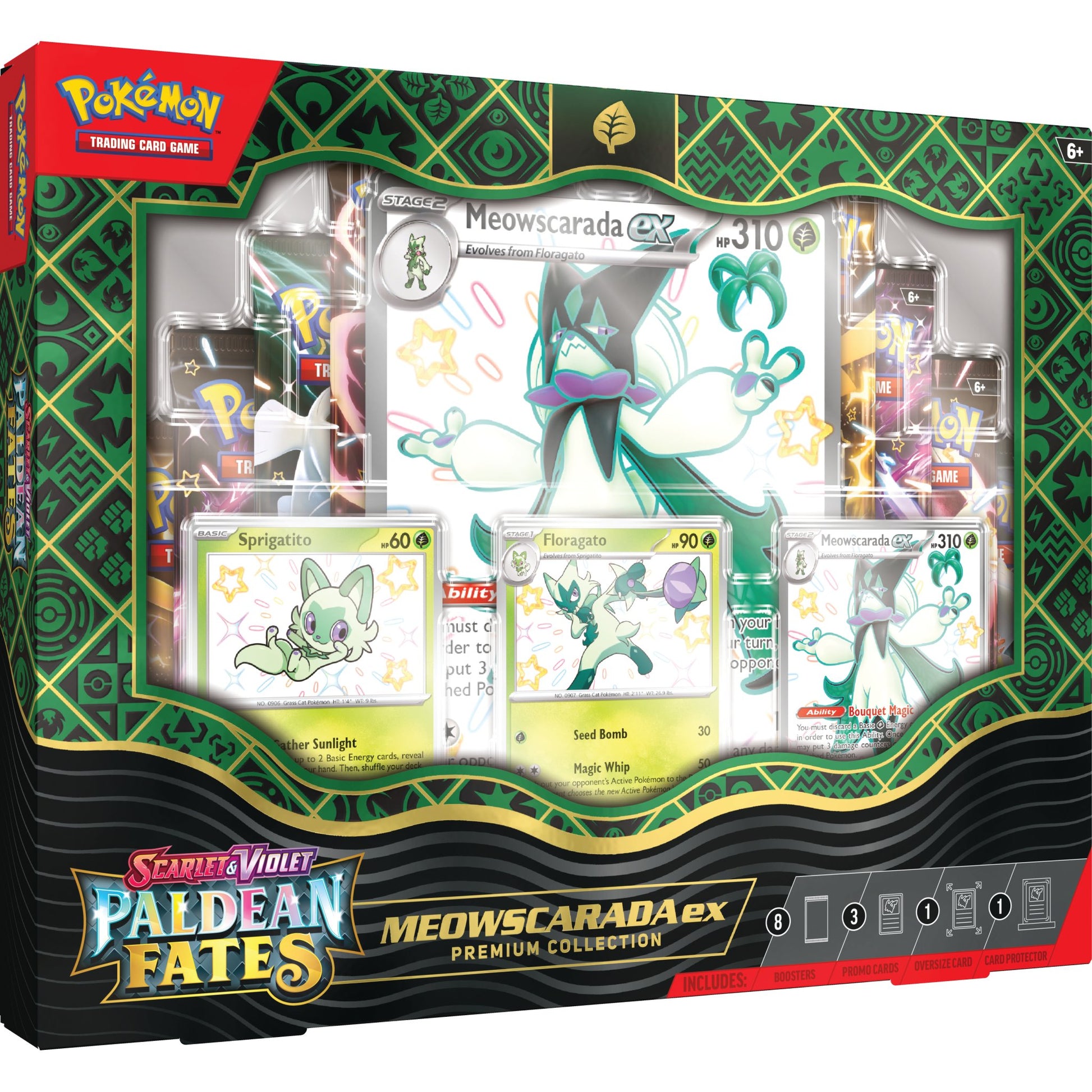 Pokemon Paldean Fates EX Premium Collection (Meowscarada & Quaquaval & Skeledirge) [PRE-ORDER - 02/29/2024] 0820650856341