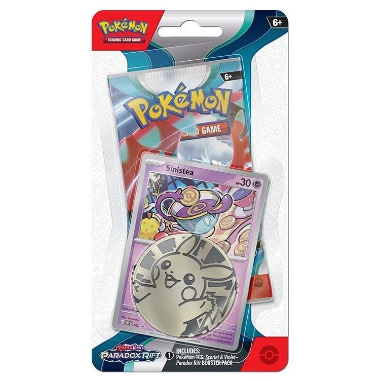 Pokemon Paradox Rift Checklane Blister Pack (Sinistea) 0820650853319 - King Card Canada