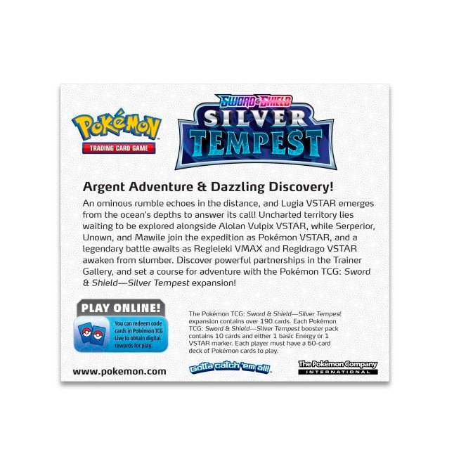 Pokemon Silver Tempest Booster Box 820650860911 - King Card Canada