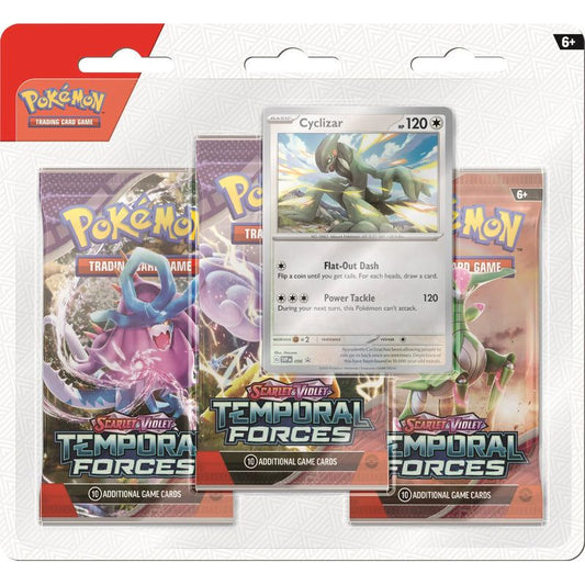 Pokemon Temporal Forces 3-Pack Blister Set (Cyclizar) [PRE-ORDER - 03/22/2024] 0820650856464 - King Card Canada