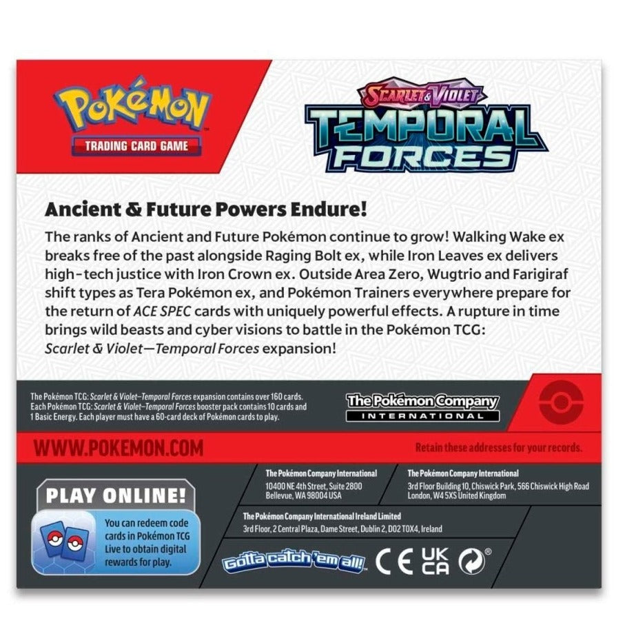 Pokemon Temporal Forces Booster Box [PRE-ORDER - 03/22/2024] 0820650866395 - King Card Canada