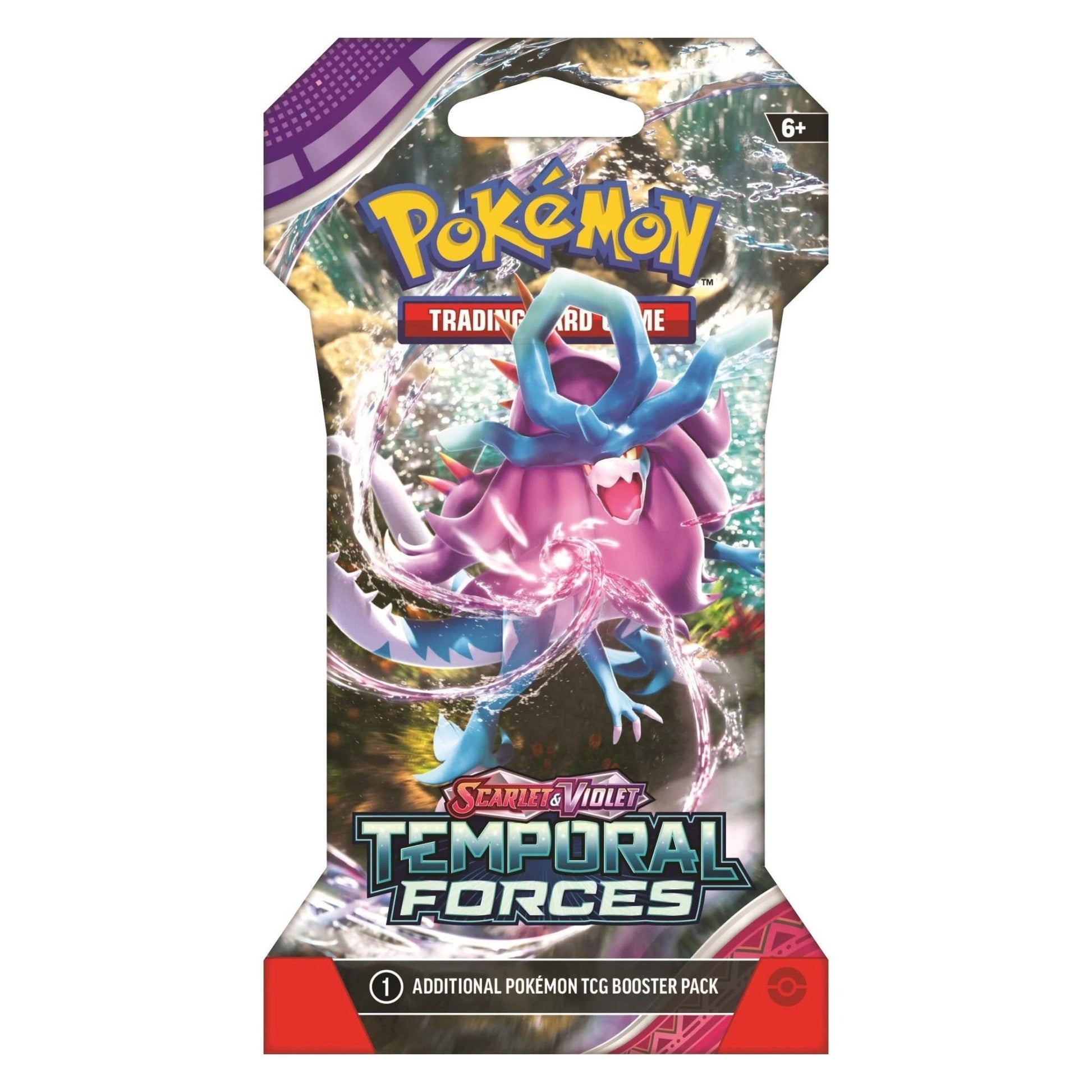 Pokemon Temporal Forces Bundle of 4 Sleeved Booster Packs (1 of each design) [PRE-ORDER - 03/22/2024] 0820650856426