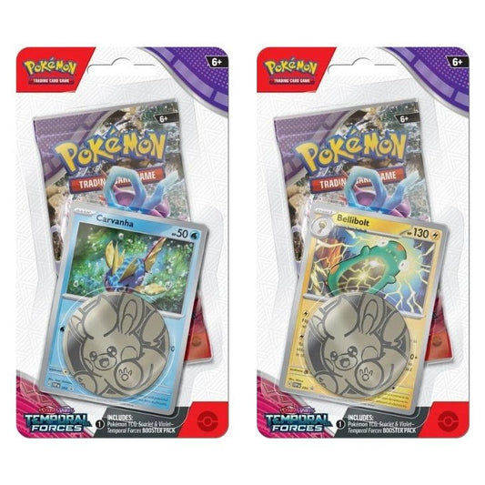 Pokemon Temporal Forces Checklane Blister Pack Bundle (Carvanha & Bellibolt) [PRE-ORDER - 03/22/2024] 0820650853319 - King Card Canada
