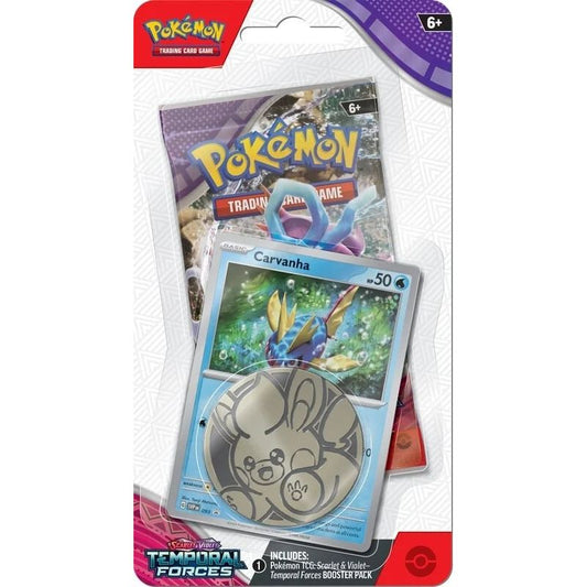 Pokemon Temporal Forces Checklane Blister Pack (Carvanha) [PRE-ORDER - 03/22/2024] 0820650853319 - King Card Canada