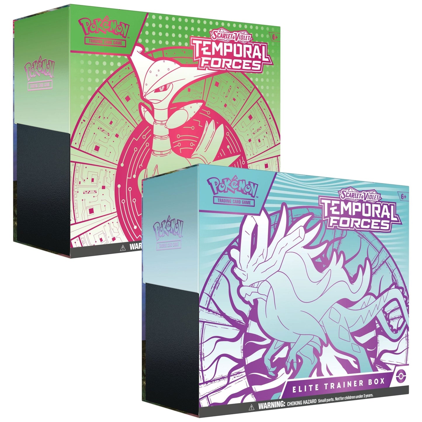 Pokemon Temporal Forces Elite Trainer Box Bundle (Walking Wake & Iron Leaves) [PRE-ORDER - 03/22/2024] 0820650856570