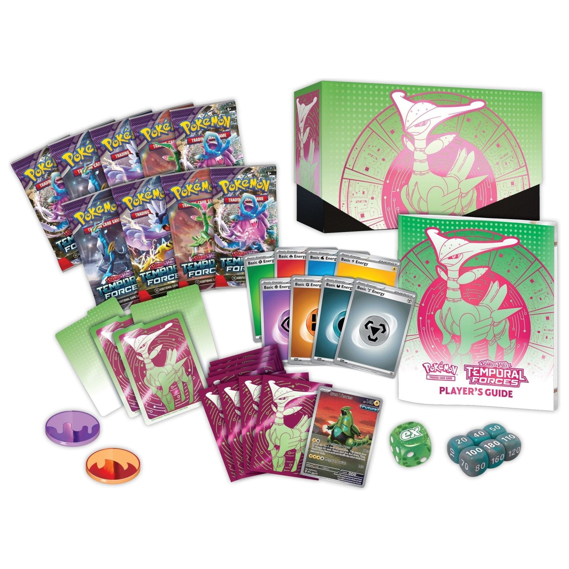 Pokemon Temporal Forces Elite Trainer Box Bundle (Walking Wake & Iron Leaves) [PRE-ORDER - 03/22/2024] 0820650856570