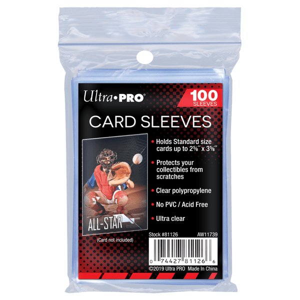 Ultra Pro 2.5" x 3.5" Soft Trading Card Penny Sleeves (Pack of 100) - King Card Canada