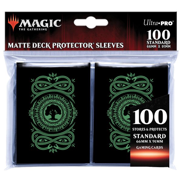 Ultra Pro MTG Mana 7 Deck Protector Sleeves for Magic: The Gathering (100 Pack) - Forest / Green - King Card Canada