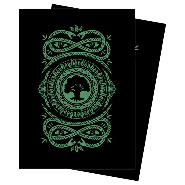 Ultra Pro MTG Mana 7 Deck Protector Sleeves for Magic: The Gathering (100 Pack) - Forest / Green - King Card Canada