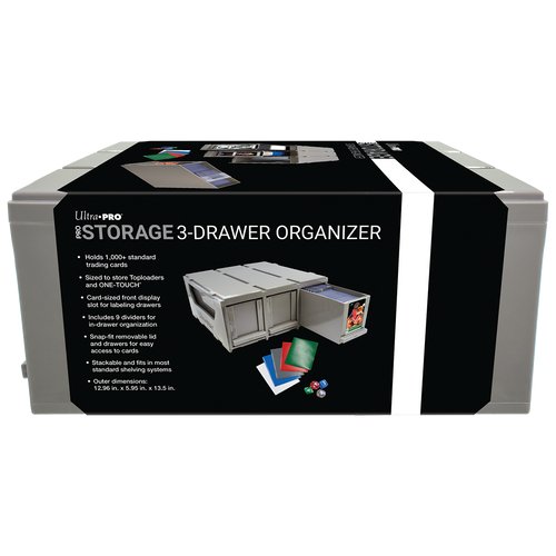 Ultra Pro PRO-Storage 3-Drawer Organizer Card Storage Bin 074427156909 - King Card Canada